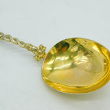 Victorian Sterling Silver Gilt Rowing Boat Terminal Dessert Spoon 1898 London