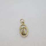 Sterling Silver Rennie Macintosh Style Oval Charm Or Pendant Vintage c1980s