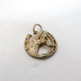 Sterling Silver Lucky Horseshoe Charm Pendant Vintage c1970