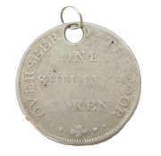 Georgian Sterling Silver 'Sheffield Overseers of the Poor, Shilling' Coin Token