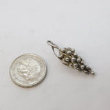 Sterling Silver Bunch of Grapes Charm Pendant Vintage c1970s
