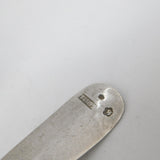 Victorian Dutch Sterling Silver Harp Pattern Teaspoon Antique c1880 E.Spitz