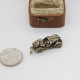 Sterling Silver Motor Car Charm Pendant Vintage c1970