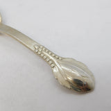 Danish Sterling Silver Art Nouveau Floral Teaspoon Antique c1930 Art Deco