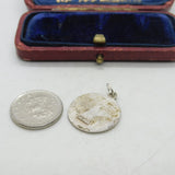 Sterling Silver St Christopher Travel Saint Charm Pendant Vintage c1970