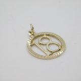 Sterling Silver 18th Birthday Round Charm Or Pendant Modern c1990s
