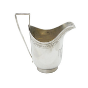 18th Century Federal American Sterling Silver Cream Jug Antique Boston S. Waters