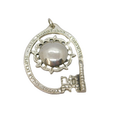 Sterling Silver 11th August 1999 Total Eclipse Souvenir Pendant Vintage 1999