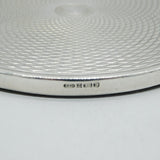 Set of Four Sterling Silver Engine Turned Drinks Coasters Vintage 1997