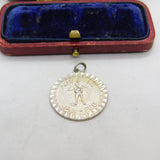 Sterling Silver Aquarius Zodiac Charm Pendant Vintage c1970