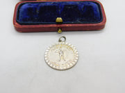 Sterling Silver Aquarius Zodiac Charm Pendant Vintage c1970