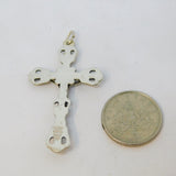 Sterling Silver Crucifix Cross Charm Pendant Vintage c1970
