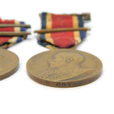 George V Pair of London Country Council King's Medals D. Coxon Antique 1913