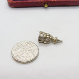 Sterling Silver Welsh Lady Charm Pendant Vintage c1970