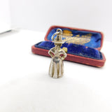 Sterling Silver Pilgrim Figure Charm Pendant Vintage c1970