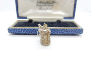 Sterling Silver Lidded Stein Tankard Charm Pendant Vintage c1970
