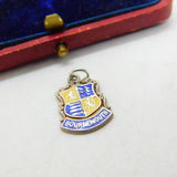 Sterling Silver & Enamel Bournemouth  Charm Pendant Vintage c1970