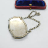 Silver Plated Decanter Label With Freemasons Insription Vintage c1970