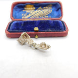 Sterling Silver Opening Couple in the Church Charm Pendant Vintage c1970