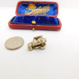 Sterling Silver Automobile Buggy Charm Pendant Vintage c1970