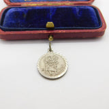 Sterling Silver St Christopher Charm Pendant Vintage c1970