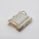 Sterling Silver Opening Holy Bible Charm Pendant Vintage c1970s