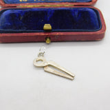 Sterling Silver Horse Hoof Trimmers Charm Pendant Vintage c1970