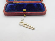 Sterling Silver Horse Hoof Trimmers Charm Pendant Vintage c1970