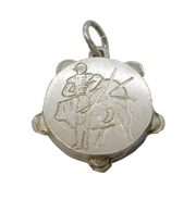 Sterling Silver Spanish Matador Charm Pendant Vintage c1970