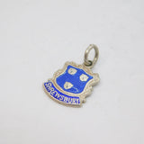 Sterling Silver Shrewsbury Enamel Shield Souvenir Charm Pendant Vintage c1970