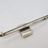 Sterling Silver & Connemara Marble Brooch Pin Antique c1920 Art Deco