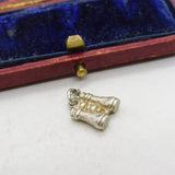 Sterling Silver Pair of Binoculars Charm Pendant Vintage c1970