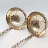 Victorian Silver Plated Pair of Pickwick Papers Character Ladles Antique