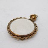 Victorian Rolled Gold Double Portrait Locket Pendant Antique c1890s