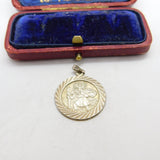 Sterling Silver St Christopher Charm Pendant Vintage c1970