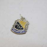 Sterling Silver Enamel Perranporth Souvenir Charm Pendant Vintage c1970