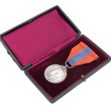 George V Boxed Silver Imperial Service Medal 'Margaret Adams' Antique 1927