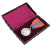 George V Boxed Silver Imperial Service Medal 'Margaret Adams' Antique 1927