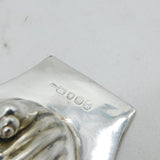 George III Sterling Silver Crested Shell Form Butter Dish Antique 1789 London