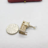 Sterling Silver Village Church Charm Pendant Vintage c1970