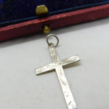 Sterling Silver Crucifix Charm Pendant Vintage c1970