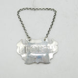 Sandylands Drinkwater George II Sterling Silver Port Decanter Label Antique