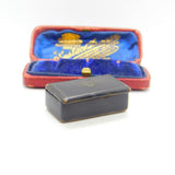 Georgian Small Papier Mache Snuff Box Antique c1800 Early