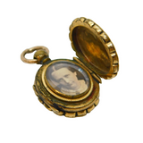 Victorian 9ct Gold Back & Front Double Sided Sweetheart Locket Antique c1860s