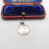 Sterling Silver St Christopher Travel Charm Pendant Vintage c1970