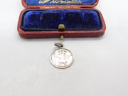 Sterling Silver St Christopher Travel Charm Pendant Vintage c1970