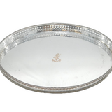 20th Century 'Silver on Copper' Roehampton Club Serving Tray Antique c1920