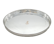 20th Century 'Silver on Copper' Roehampton Club Serving Tray Antique c1920