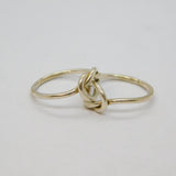 Sterling Silver Double Intertwined Infinity Knot Dress Ring Modern c1990 Size P