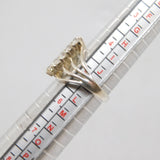 Sterling Silver Multi-Strand CZ Set Dress Ring Vintage c1970 Size K